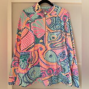 Lilly Pulitzer Popover Tile Wave Mosaic Women’s XL